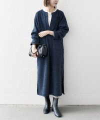 SHIPS any WOMEN/SHIPS any:〈手洗い可能〉起毛 ワッフル キーネック ロング ワンピース/507583549
