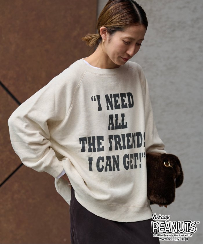 MEAN MACHINE AGE 別注PEANUTS VTG CREW スウェット CHARLIE MEAN MACHINE AGE 別注PEANUTS VTG CREW スウェット CHARLIE