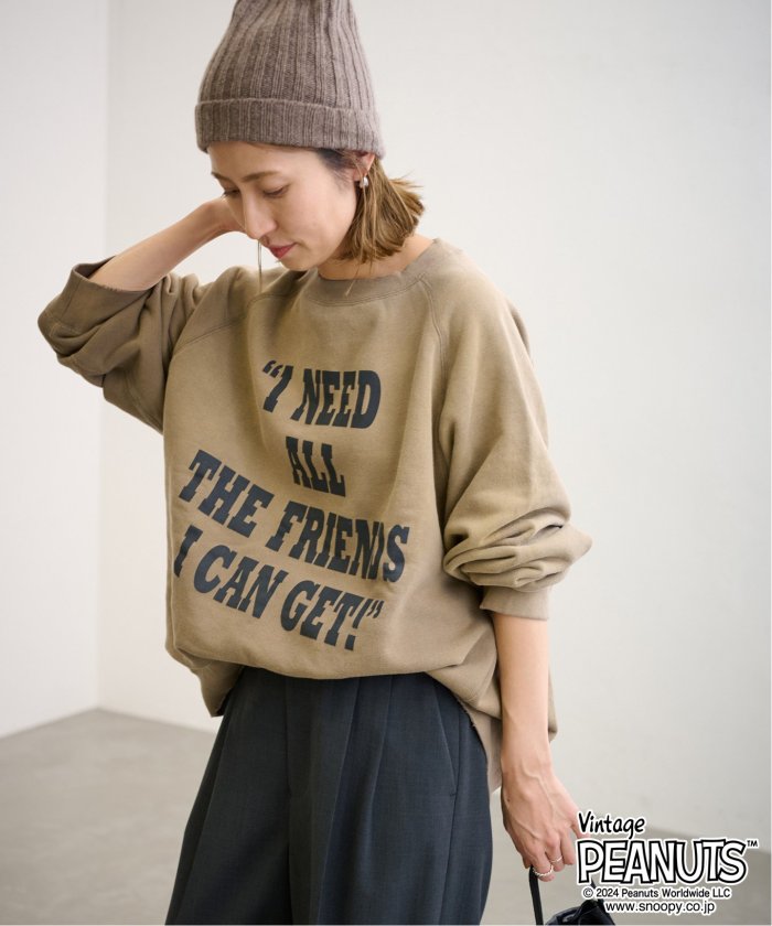 MEAN MACHINE AGE 別注PEANUTS VTG CREW スウェット CHARLIE MEAN MACHINE AGE 別注PEANUTS VTG CREW スウェット CHARLIE