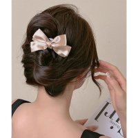 miniministore/ミニミニストア miniministore バナナクリップ リボン ヘアクリップ 黒/507586201
