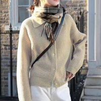 Amulet/アミュレット Amulet かのこ編みニットトップス レディース 10代 20代 30代 韓国ファッション 秋 冬 デート 女子会 シンプル おしゃれ 可愛い /507586228