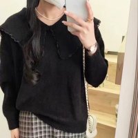 Amulet/アミュレット Amulet セーラーカラーニットプルオーバー レディース 10代 20代 30代 韓国ファッション 秋 冬デート 女子会 可愛い 上品 綺麗め /507586229