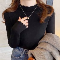 Amulet/アミュレット Amulet メロウリブニット レディース 10代 20代 30代 韓国ファッション 春 秋 冬 上品シンプル 重ね着 レイヤード おしゃれ 可愛/507586230