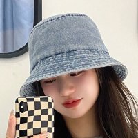 Dewlily/デューリリー Dewlily デニム風つば広バケットハット 10代 20代 30代 韓国 ファッション 可愛い おしゃれ おでかけ デート 女子会 カフェ ヘア/507586242