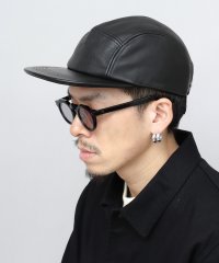 Mr.COVER/ミスターカバー Mr.COVER キャップ ジェットキャップ つば長め つば広 平つば 帽子 レザー 本革 レザーキャップ 無地/507586269