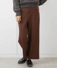 MICHEL KLEIN/［定番人気/新色追加］裏起毛ワイドクロップドパンツ(機能素材)/507586417