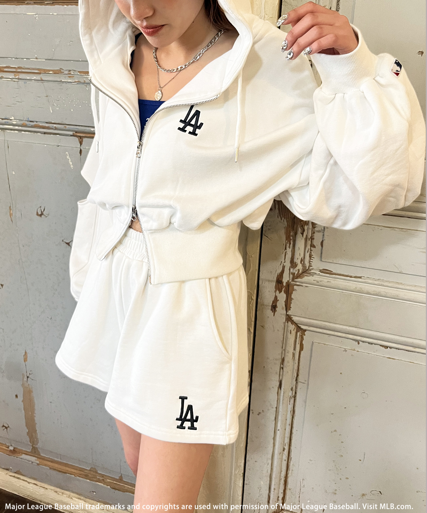 【美品】BTTF／【MLB】ラインロゴセットアップ バック トゥー ザ フィールド （ビーティーティーエフ） BACK TO