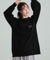 SHOO・LA・RUE Cutie Blonde/キューティーブロンド Cutie Blonde ロゴ刺繍が目を惹く ニットチュニック/507583475
