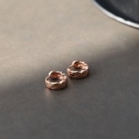 Noelmarket/ノエルマーケット Noelmarket ピアス 金属アレルギー対応 フープピアス つけっぱなし 18k シンプル キルティング模様 仕事 人気 上品 両耳用 レ/507584120