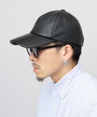 Mr.COVER/ミスターカバー Mr.COVER キャップ レザーキャップ 帽子 本革 レザー つば長め 深め ロングビル シンプル 無地/507586270