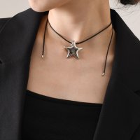 REAL STYLE/リアルスタイル REAL STYLE ネックレス レディース シンプル ゴールド シルバー コード 紐 首飾り 大きめ ハート スター おしゃれ かわいい 普段/507587352