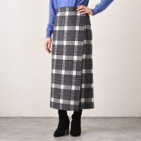 REAL STYLE/リアルスタイル REAL STYLE 巻きスカート ロング 防寒 ラップスカート ブランケット ひざ掛け 薄手 大判 レディース おしゃれ 日本製 暖かい チェ/507587431