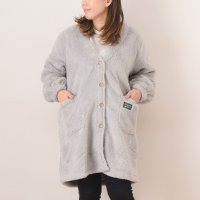 REAL STYLE/リアルスタイル REAL STYLE ガウン レディース 部屋着 もこもこ ルームウェア 長袖 冬 シープタッチ ボア 節電 もこもこ ふわふわ 羽織り 防寒 /507587445