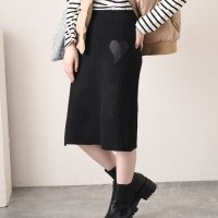 REAL STYLE/リアルスタイル REAL STYLE タイトスカート レディース 秋 冬 ニット 膝下 ミディ丈 ミモレ丈 リブ ボトムス オフィス ウエストゴム かわいい 洗/507587453