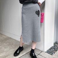 REAL STYLE/リアルスタイル REAL STYLE タイトスカート レディース 秋 冬 ニット 膝下 ミディ丈 ミモレ丈 リブ ボトムス オフィス ウエストゴム かわいい 洗/507587453