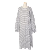 REAL STYLE/リアルスタイル REAL STYLE ワンピース レディース 長袖 秋 冬 ボーダー柄 ロング マキシ 薄手 大きいサイズ 大きめ おしゃれ ゆったり 体型カバ/507587455
