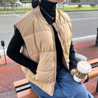 REAL STYLE/リアルスタイル REAL STYLE ベスト レディース 秋冬 中綿 アウター ジャケット 前開き エコダウン あったか 防寒 暖かい ゆったり アウトドア 上/507587461