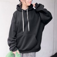 REAL STYLE/リアルスタイル REAL STYLE スウェット パーカー プルオーバー スエット レディース 裏起毛 長袖 秋 冬 厚手 トップス 暖かい トレーナー 大きい/507587464