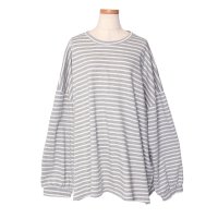 REAL STYLE/リアルスタイル REAL STYLE カットソー レディース トップス ボーダー 薄手 長袖 秋 冬 ロンT Tシャツ 大きいサイズ カジュアル ゆったり 体型/507587472