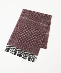 MICHEL KLEIN HOMME/グレンチェック柄ウールマフラー/507589826