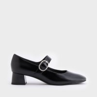 CHARLES & KEITH/Jannie ジャニー パテントクリスタルバックルメリージェーンパンプス/507553720