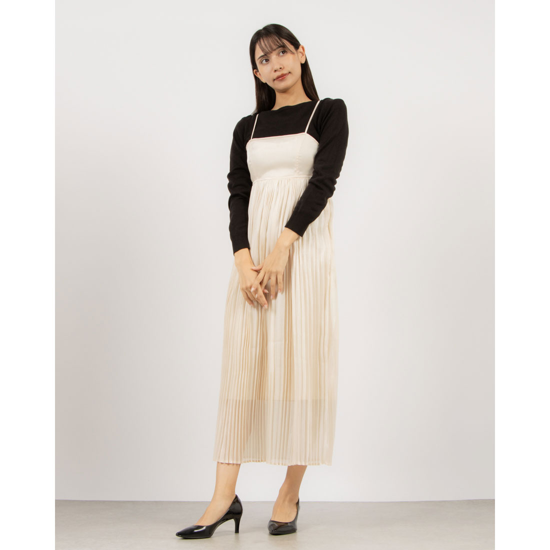 deicy leboutonキャミワンピース アイボリー0 DEICY（デイシー）の「Le boutonキャミワンピース