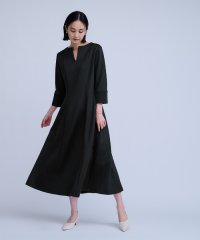 ur's/ボンディングキーネックウエストシェイプワンピース/507592525