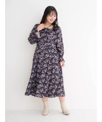 Re-J＆SUPURE/【WEB限定】BACKレースアップホルターネック花柄ワンピース/507593268