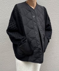 Jewelobe/ジュエローブ Jewelobe キルティング×ニットドッキングブルゾン/507593296