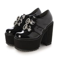 Mafmof/マフモフ Mafmof 【厚底】ダブルベルトチャンキーヒールシューズ 516/507593861