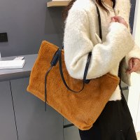 shoppinggo/ショッピングゴー shoppinggo トートバッグ ファーバッグ ふわふわ A4サイズ対応 肩掛け 秋冬 BAG シンプル フェミニン お洒落 女性 大人 レ/507594784