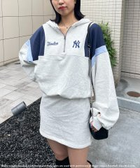 BACK TO THE FIELD (BTTF)/バック トゥー ザ フィールド （ビーティーティーエフ） BACK TO THE FIELD (BTTF) 【MLB】スウェットZIPドルマンバイカラーフーディ/507452169