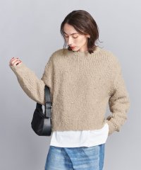 BEAUTY&YOUTH UNITED ARROWS/【WEB限定】ビジュー×フェザーヤーン クルーネックニット/507541305