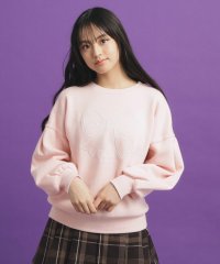 PINK-latte/リボン立体刺繍裏起毛プルオーバー/507596407
