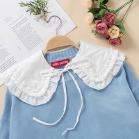 shoppinggo/ショッピングゴー shoppinggo つけ襟 レディース ホワイト レース アイレット刺繍 シャツ shirt 付け衿 フェミニン ガーリー レイヤード オー/507597004