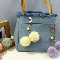shoppinggo/ショッピングゴー shoppinggo ポンポン ファーチャーム ふわふわ バッグチャーム キーリング フェイクファー ミニチャーム あったか もこもこ 可愛い/507597006
