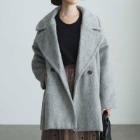 Sawa a la mode/サワアラモード Sawa a la mode 都会的でサマになるシャギーミドルコート/507597328