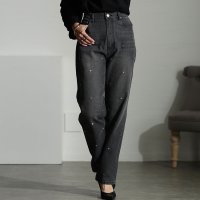 Sawa a la mode/サワアラモード Sawa a la mode スイートなひと匙ハートスタッズデニムパンツ/507597331