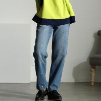 Sawa a la mode/サワアラモード Sawa a la mode スイートなひと匙ハートスタッズデニムパンツ/507597331