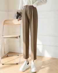 Lily of Valley/リリーオブバリー Lily of Valley センタープレス ハイウエスト テーパード パンツ オフィス きれいめ 上品 清楚 カジュアル/507597415