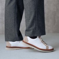 LANVIN en Bleu/ランバン オン ブルー LANVIN en Bleu レースアップコンビネーションレザースニーカー 86553/507597979