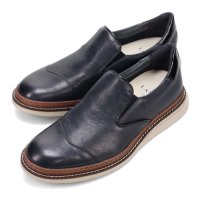 LANVIN en Bleu/ランバン オン ブルー LANVIN en Bleu 異素材MIXアシンメトリーサイドエラスティックスリッポンスニーカー 86554/507597980