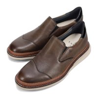 LANVIN en Bleu/ランバン オン ブルー LANVIN en Bleu 異素材MIXアシンメトリーサイドエラスティックスリッポンスニーカー 86554/507597980