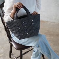 Tokyo Hyakka/トウキョウヒャッカ 東京百花 【Tote Seryon トートセリョン】リボン＆パール(アンティークグレー)/507577313