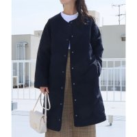 libelle more/リベル モア libelle more ノーカラーシームレスロングダウンコート/507577350