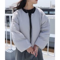 libelle more/リベル モア libelle more ナイロンショート丈ダウン・フェザージャケット/507577351