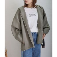 libelle more/リベル モア libelle more ダンボールポンチフードジップブルゾン/507577358