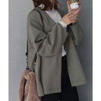 libelle more/リベル モア libelle more ダンボールポンチノーカラーフレアーブルゾン/507577361