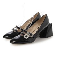 N21/ヌメロヴェントゥーノ N21 ストラップ付き チャンキーヒール パンプス/507577484