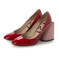 N21/ヌメロヴェントゥーノ N21 エナメル チャンキーヒール パンプス/507577488